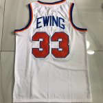 Maillot de Basket #33 Ewing Knicks 1985-86 M&N authentique Blanc